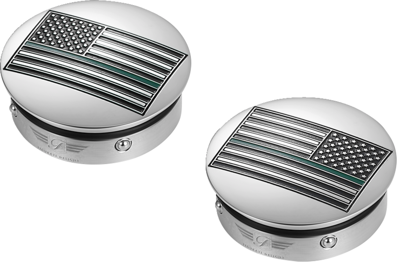 Figurati Designs Swing Arm Pivot Covers for Harley Touring 1985-2025