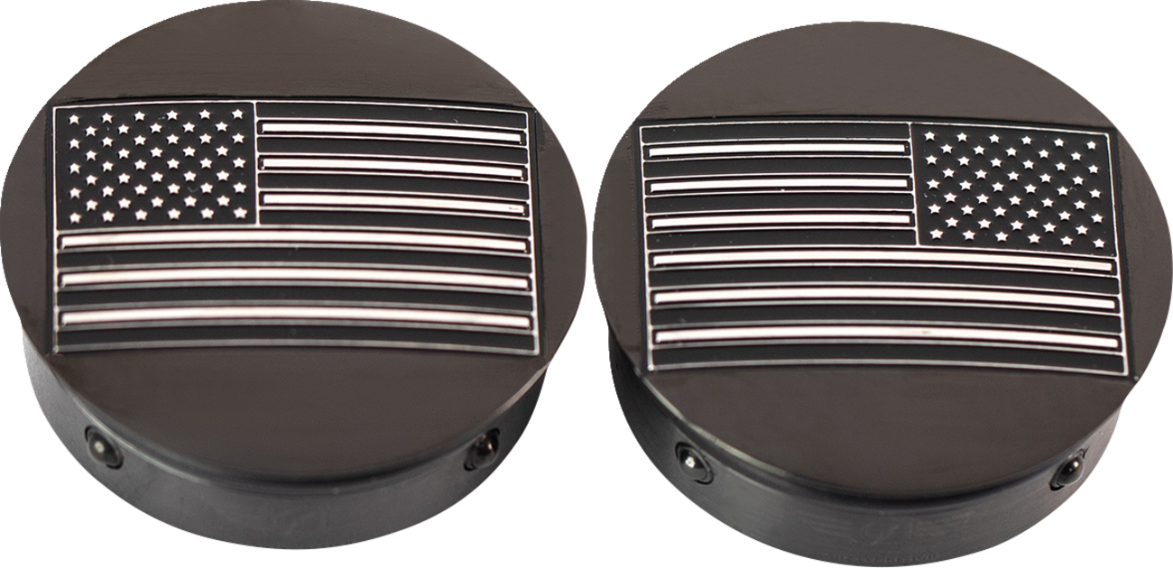 Figurati Designs Swing Arm Pivot Covers for Harley Touring 1985-2025