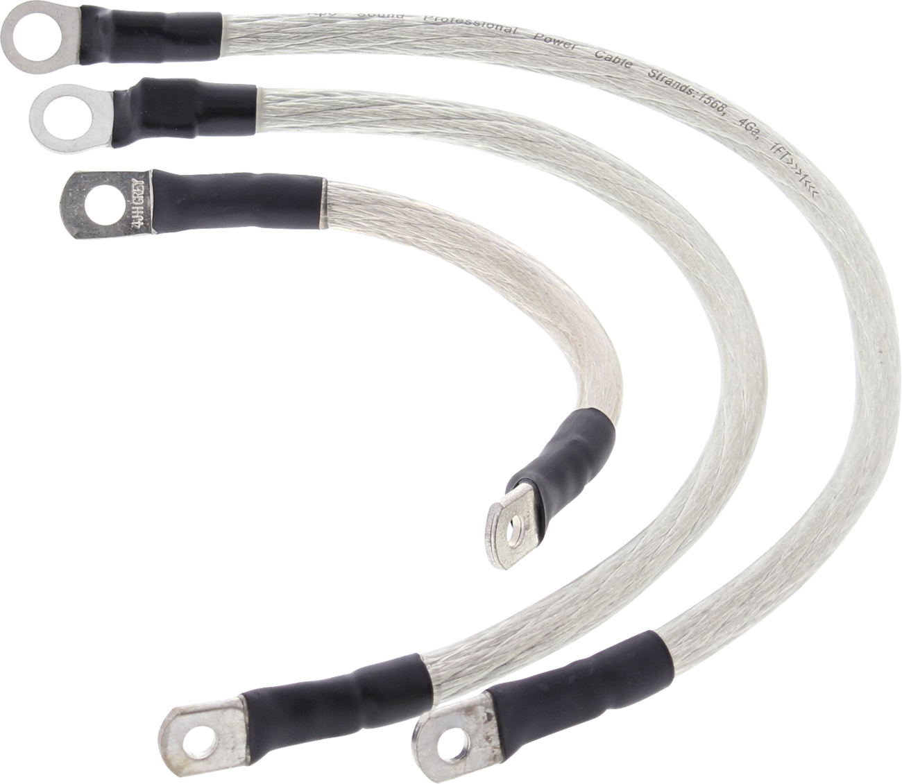 All balls Battery Cable Kit - Clear 1986-1988 Harley Davidson FLST Heritage Softail / 1984-1988 Harley Davidson FXST Softail Standard / 1986-1988 Harley Davidson FXSTC Softail Custom