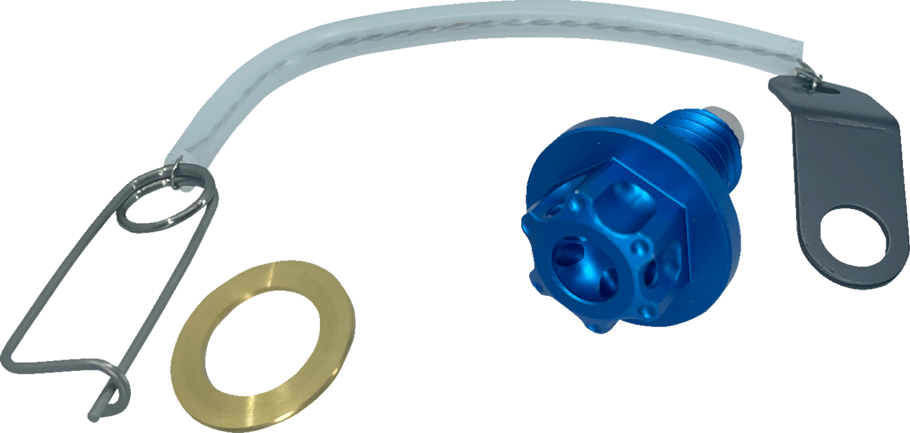 Psr Magnetic Drain Plug - M8 x 1.50 x 17 mm - Blue Kawasaki/Suzuki