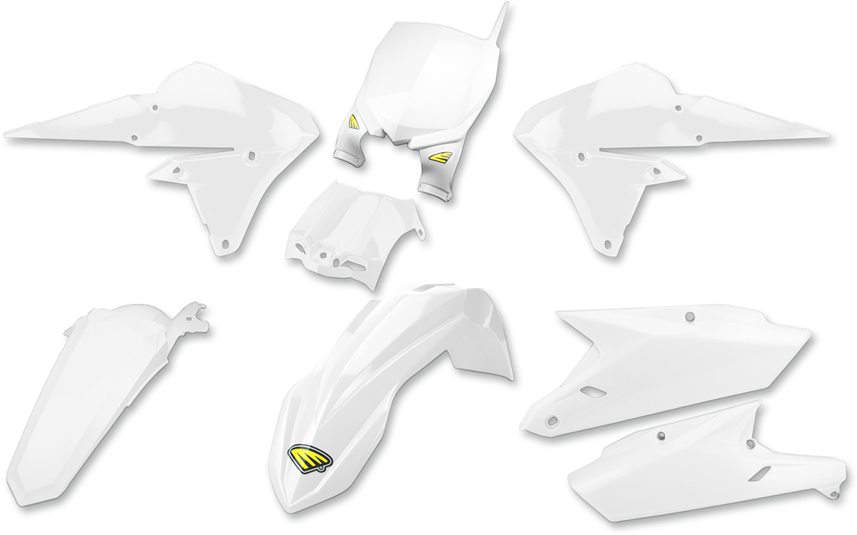 Cycra Body Kit - Powerflow - White - YZ 250/450 F 2014-2017 Yamaha YZ450F / 2014-2018 Yamaha YZ250F