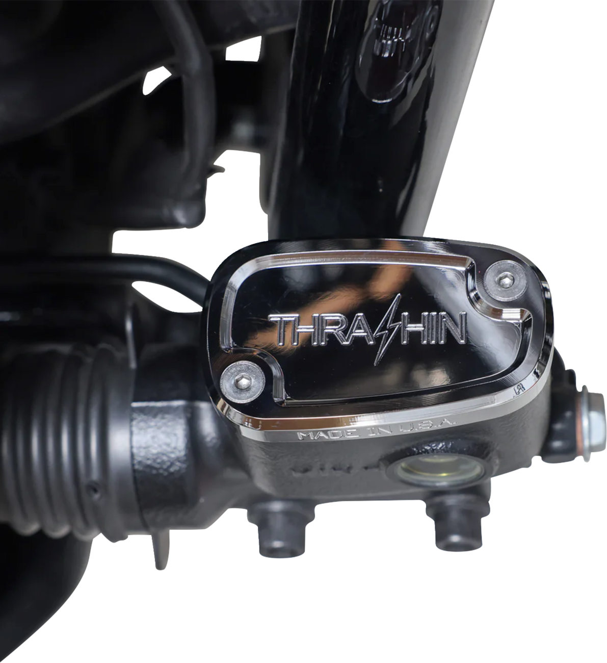 Thrashin Supply Co Rear Brake Reservoir Cover For Harley Softail 2018-2026