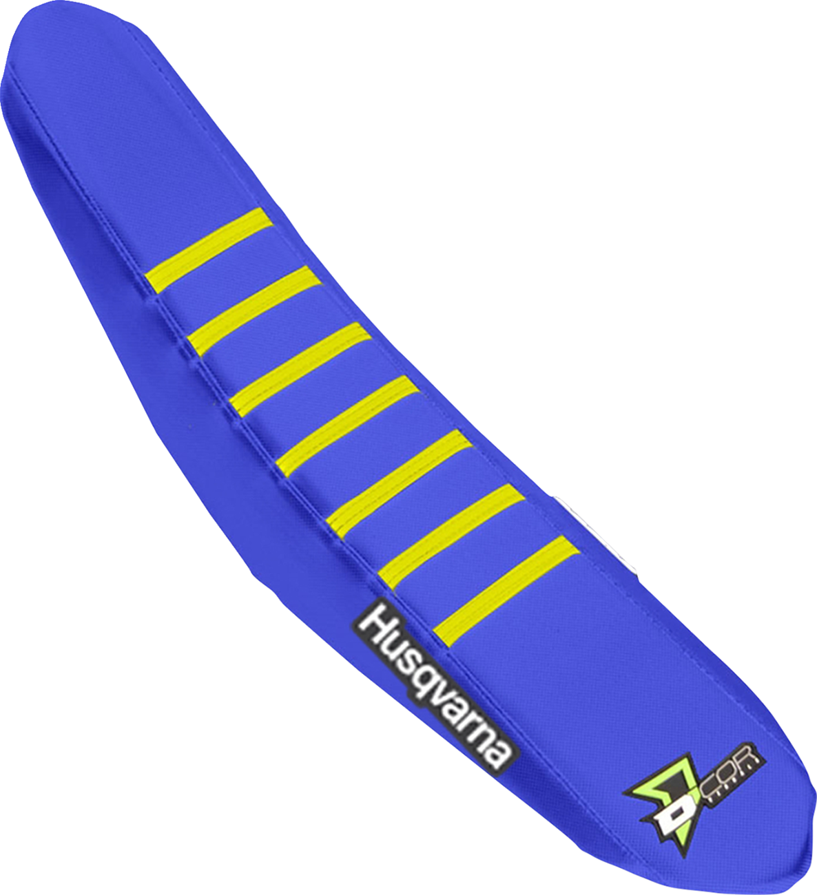 D'cor visuals Seat Cover - Royal Blue/Yellow - TC/FC '16-'18 Husqvarna