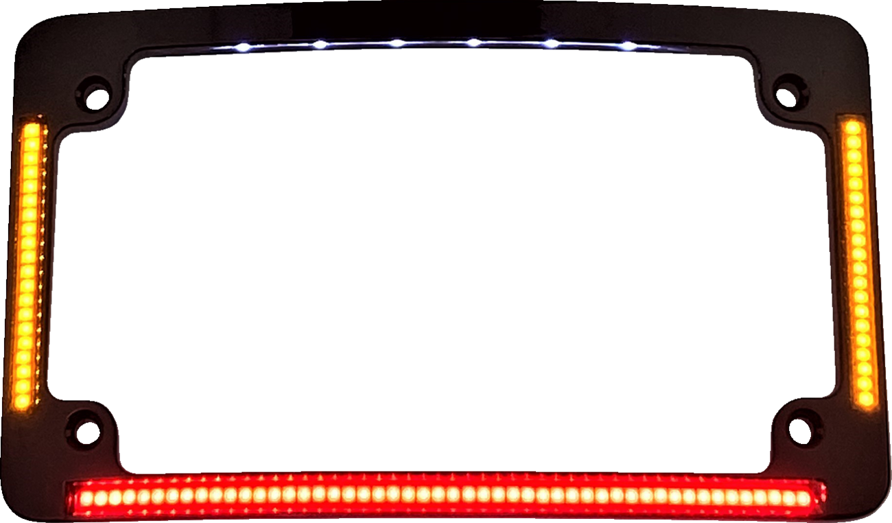 Custom Dynamics LED All-In-One Radius License Plate Frame