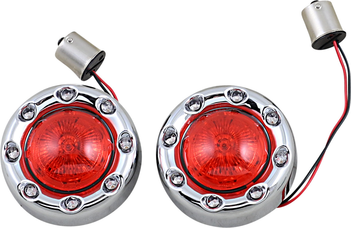 Custom Dynamics ProBeam Bullet Ringz Rear Turn Signals For Harley 2000-2025