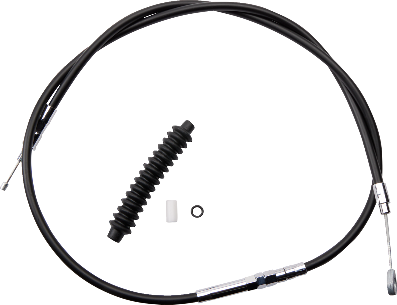 Drag specialties High-Efficiency Black Vinyl Clutch Cable - 59-3/4" Harley Davidson
