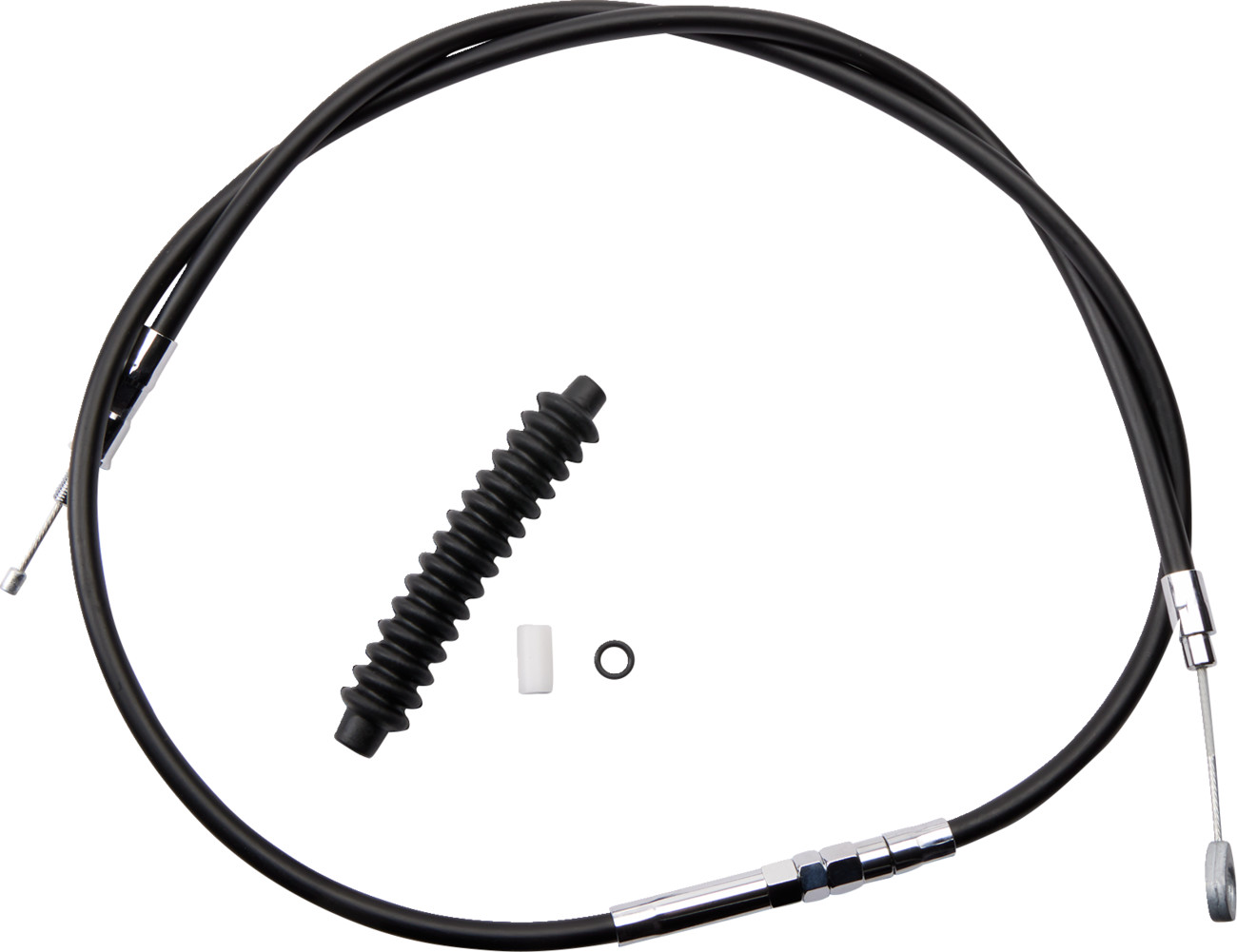 Drag specialties High-Efficiency Black Vinyl Clutch Cable - 59-3/4" Harley Davidson