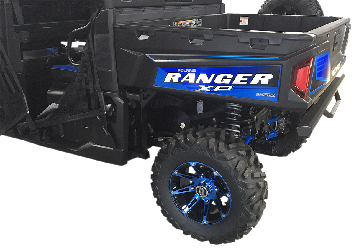 Moose offroad Wheel - 387X - Front - Anodized Blue/Black - 12x7 - 4/136 - 4+3 Kawasaki/Can-Am/Honda