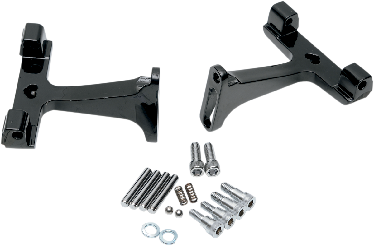 Drag specialties Passenger Footboard Mount - Black Harley Davidson