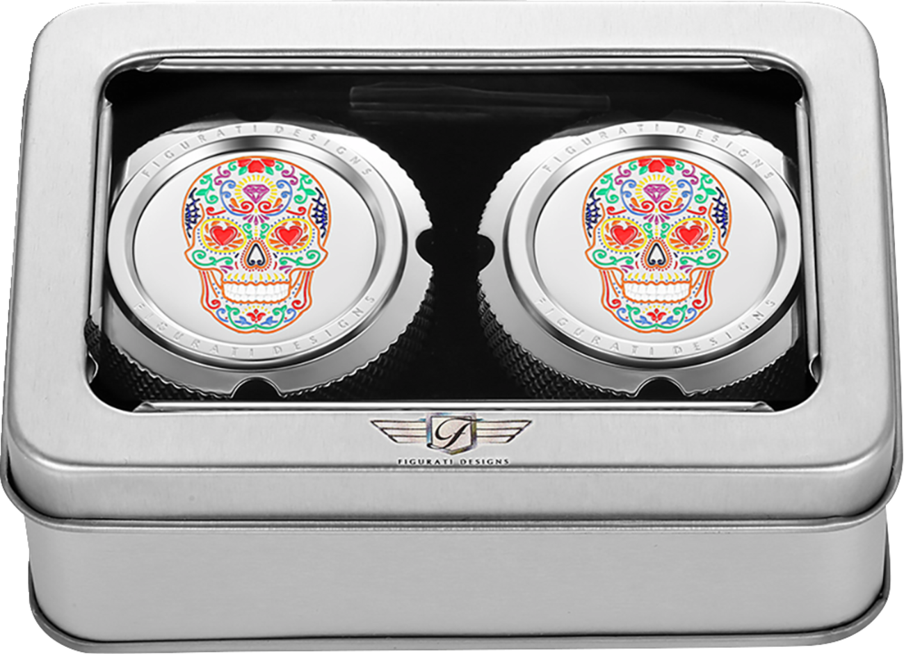 Figurati Designs Front Axle Nut Covers for Harley 2002-2025