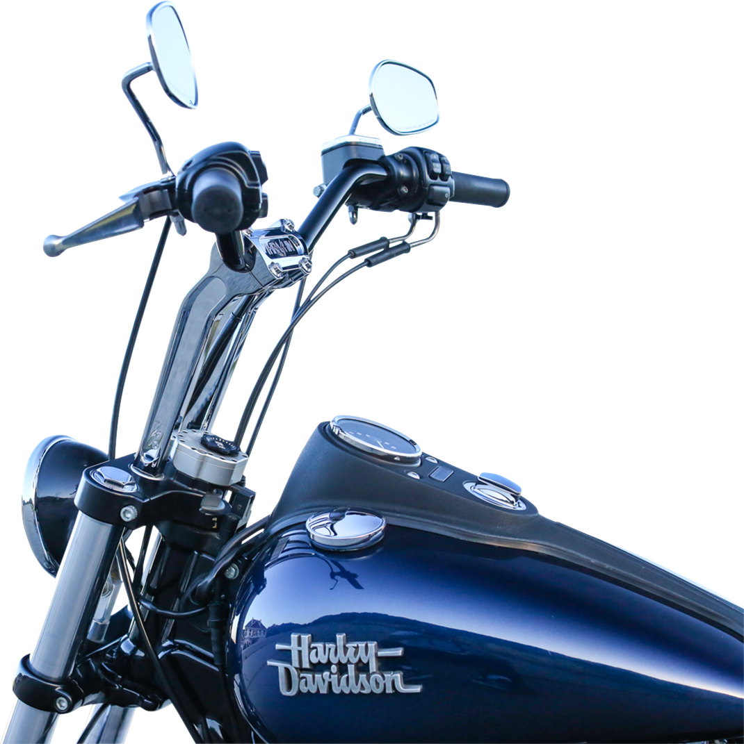 Thrashin supply co. Handlebar Risers - Pull Back - 9-1/2" - Chrome