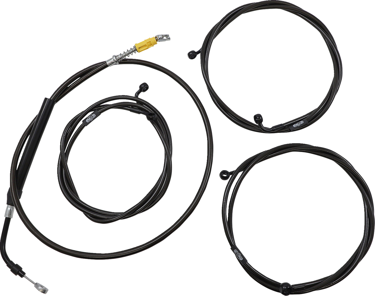 La choppers Complete Plug-and-Play Cable Kit - 18" - 20" Handlebars - '21-'22 FLH - ABS - Midnight Harley Davidson