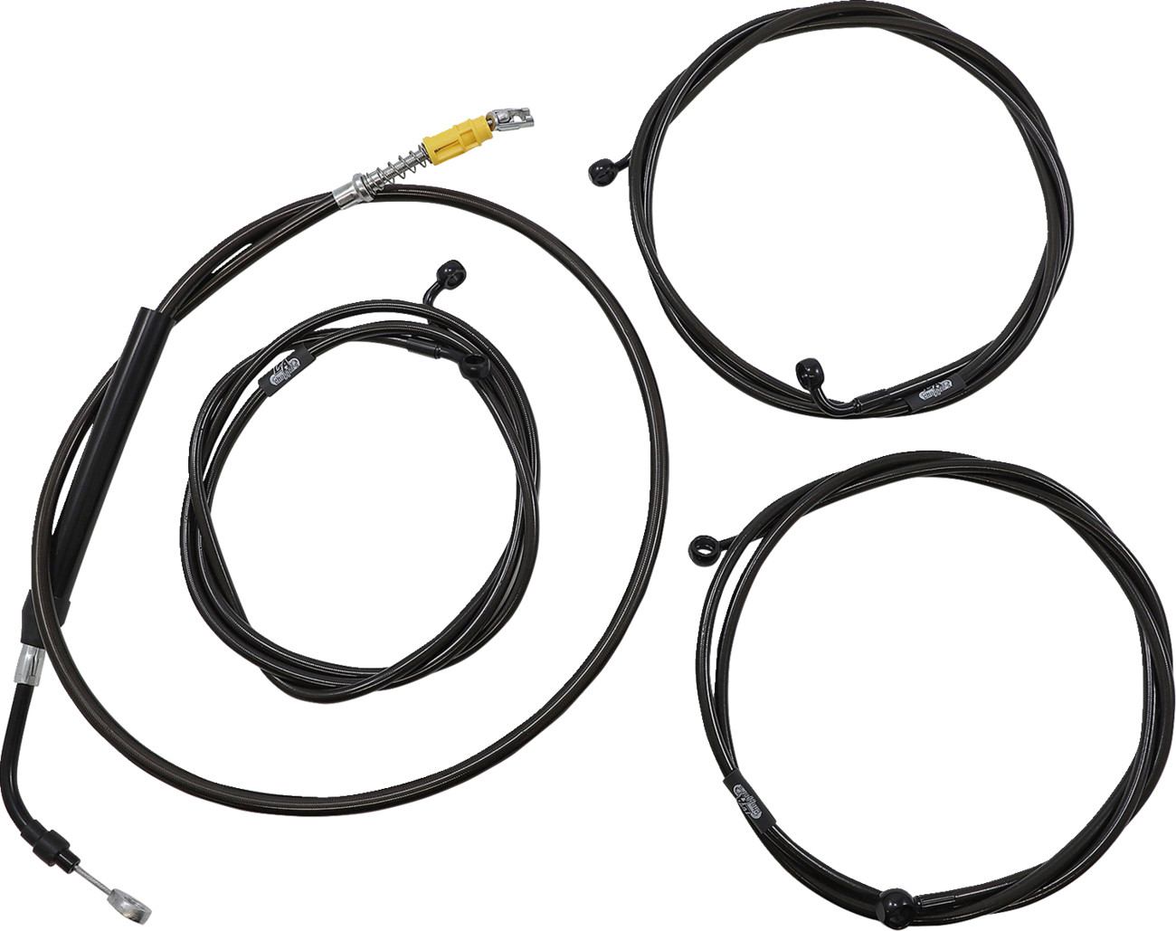 La choppers Complete Plug-and-Play Cable Kit - 18" - 20" Handlebars - '21-'22 FLH - ABS - Midnight Harley Davidson