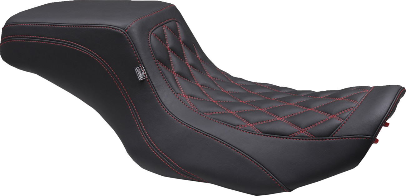 Mustang Squareback Double Diamond Stitch Seat For Harley FLHX / FLTRX 2023-2026