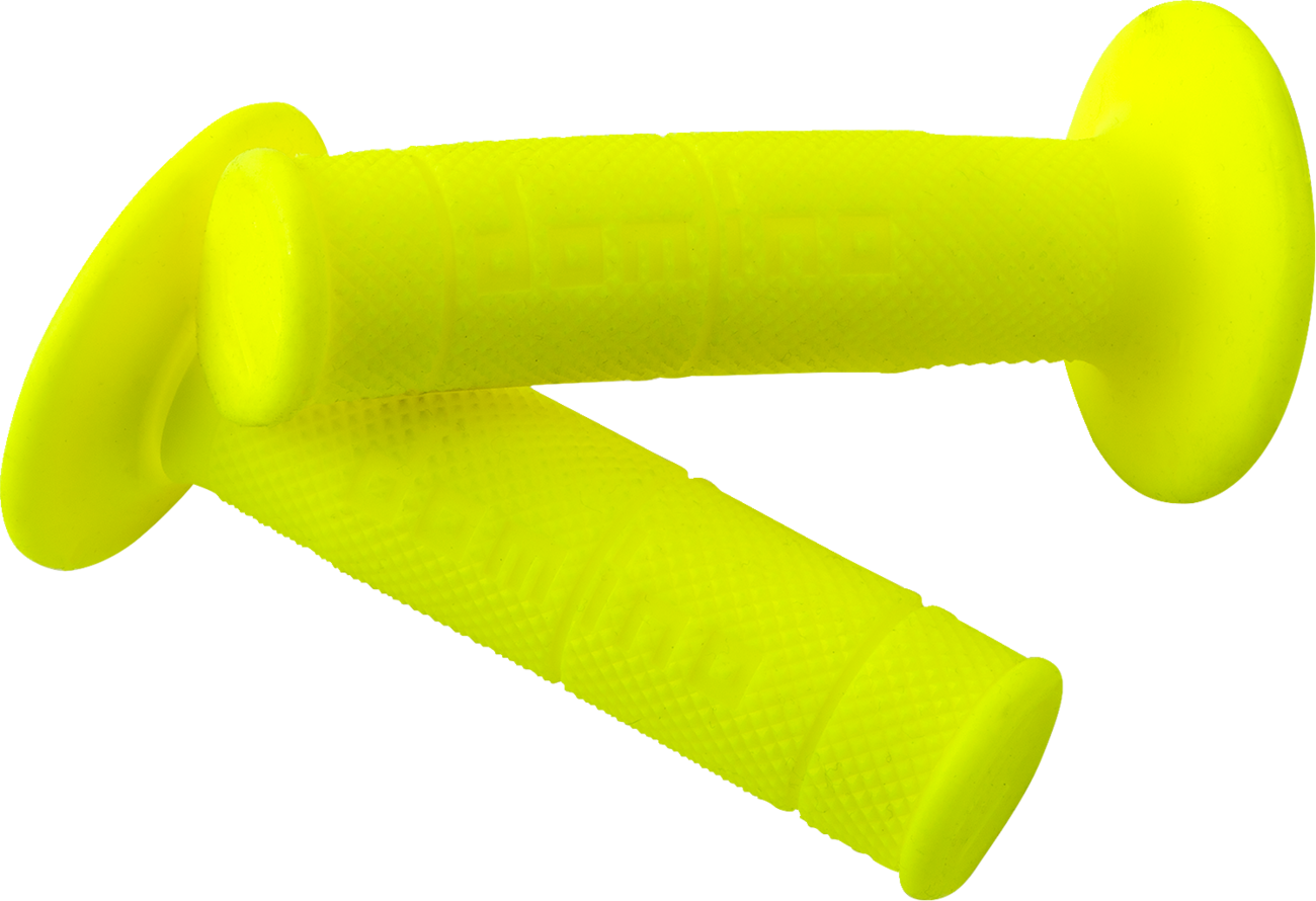 G2 ergonomics corp. Domino Victor Half Waffle Grips - Fluorescent Yellow