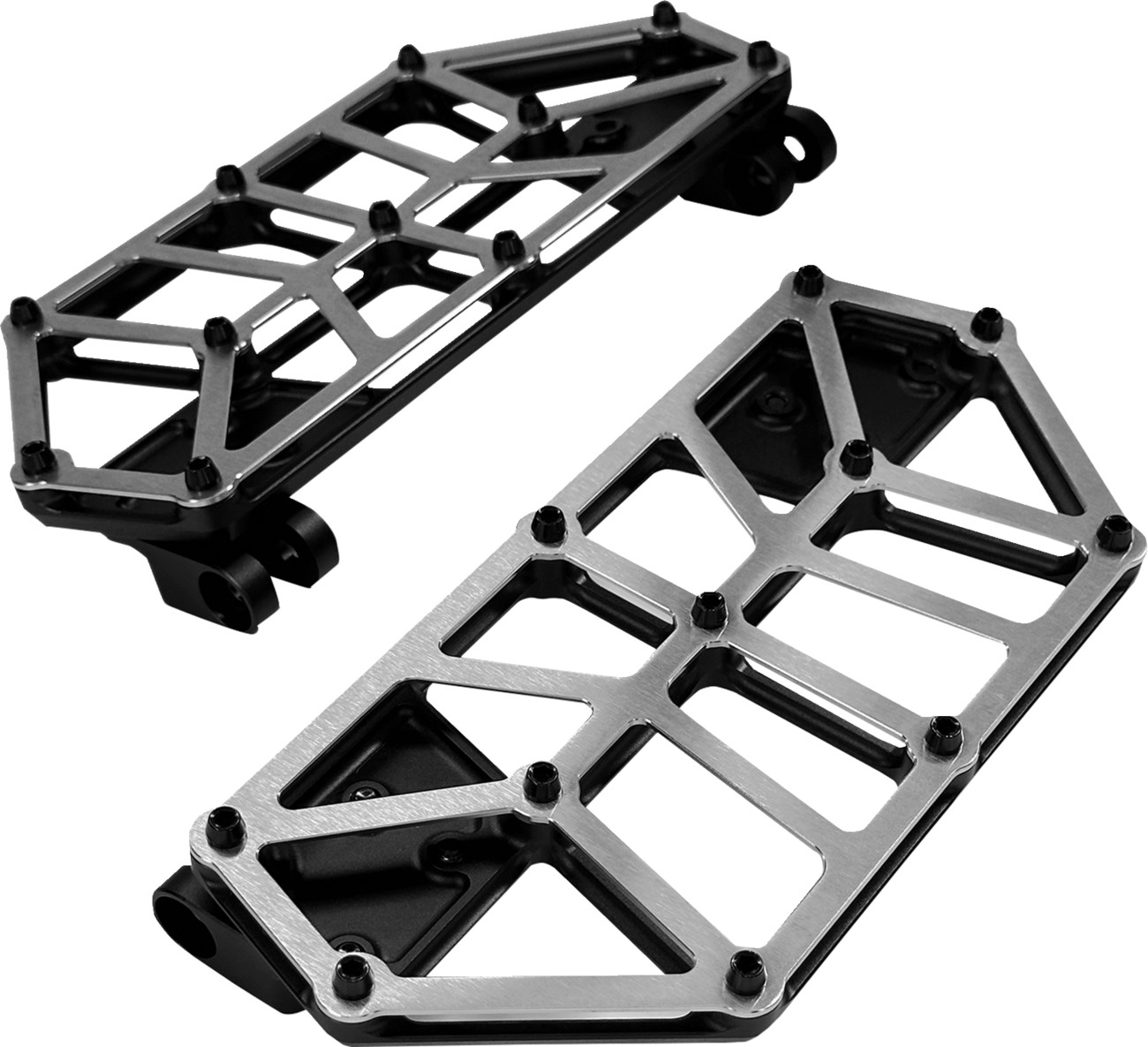 Kodlin usa NXL Floorboards - Black w/ Stainless Steel Harley Davidson