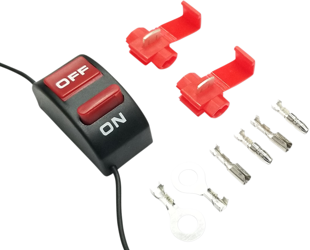 K&S TECHNOLOGIES Universal In-Line On/Off Switch Flat Mount