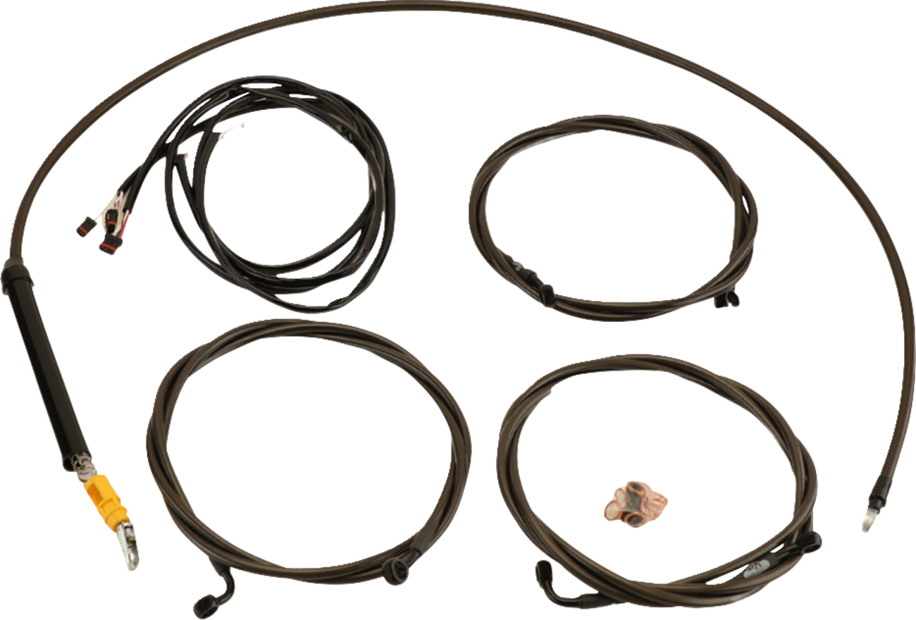 La choppers Complete Plug-and-Play Cable Kit - Stock Handlebars - '23-'24 Touring - Midnight Harley Davidson