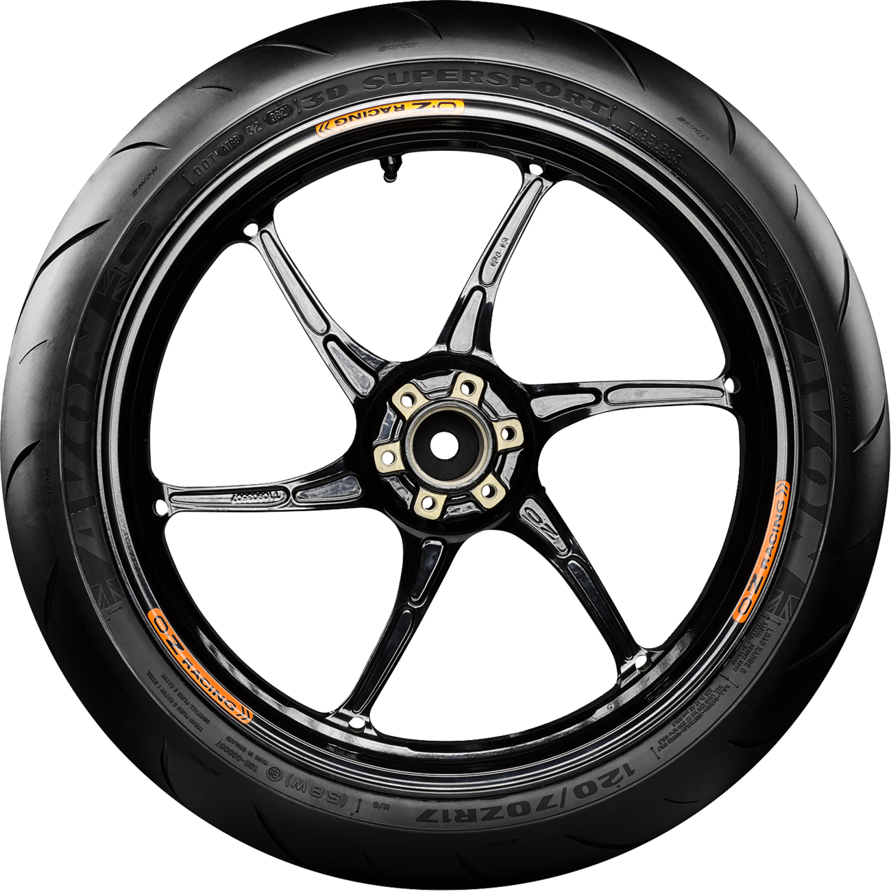Avon Tire - 3D Supersport - Front - 120/70ZR17 - (58W)