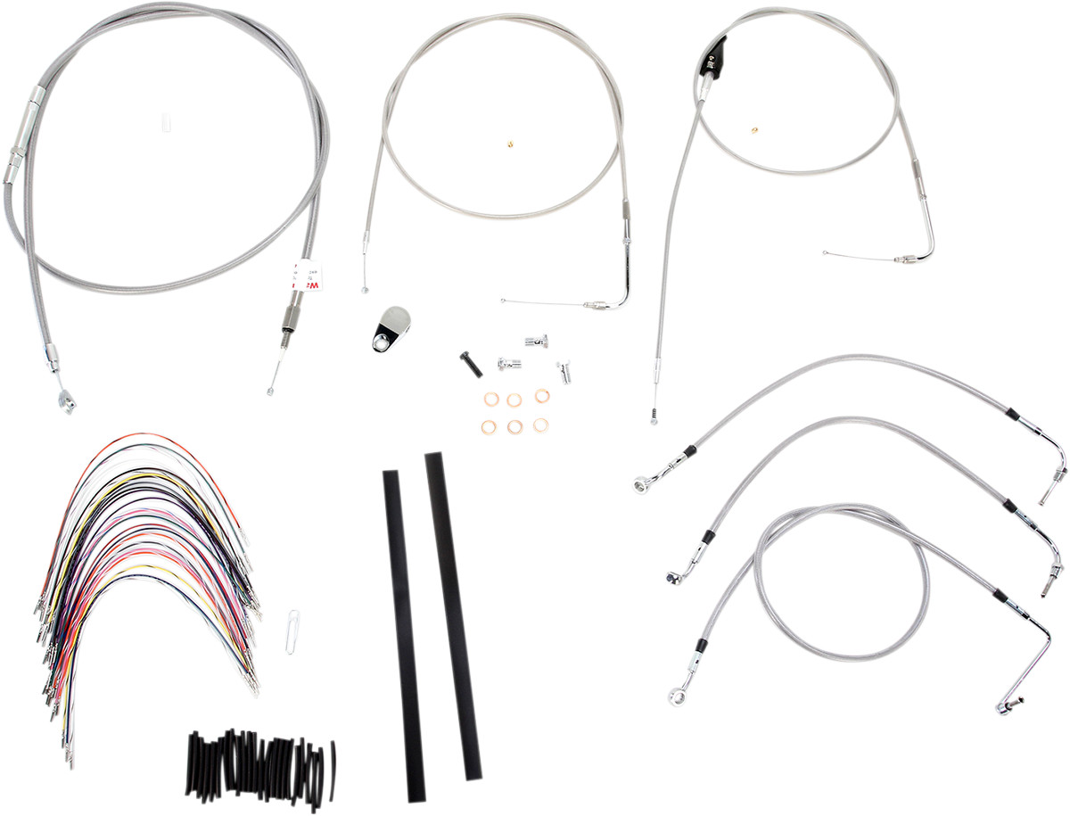 Burly Handlebar Cable Installation Kit For Harley Road King / Glide 2000-2006