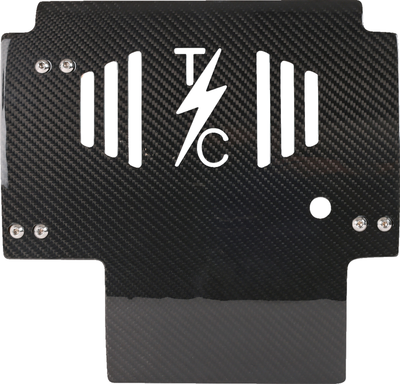 Thrashin supply co. Skid Plate - Carbon Fiber/Gloss - With Black Brackets - FLHX/FLTRX 2024-2024 Harley Davidson FLTRX Road Glide / 2024-2024 Harley Davidson FLHX Street Glide