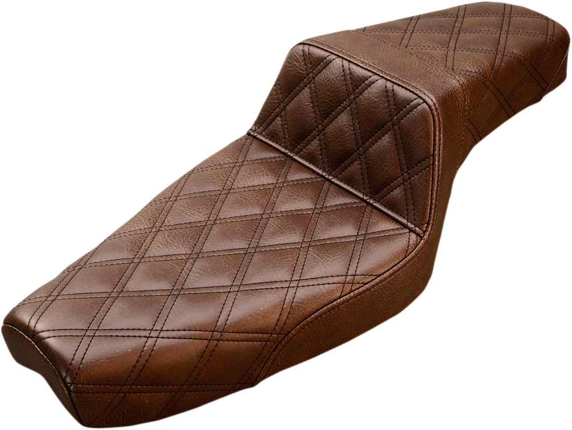 SADDLEMEN Step-Up Seat — Full Lattice Stitch