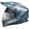 Z!R RANGE BLADESTORM ELECTRIC HELMET - GRAY/BLACK/BLUE