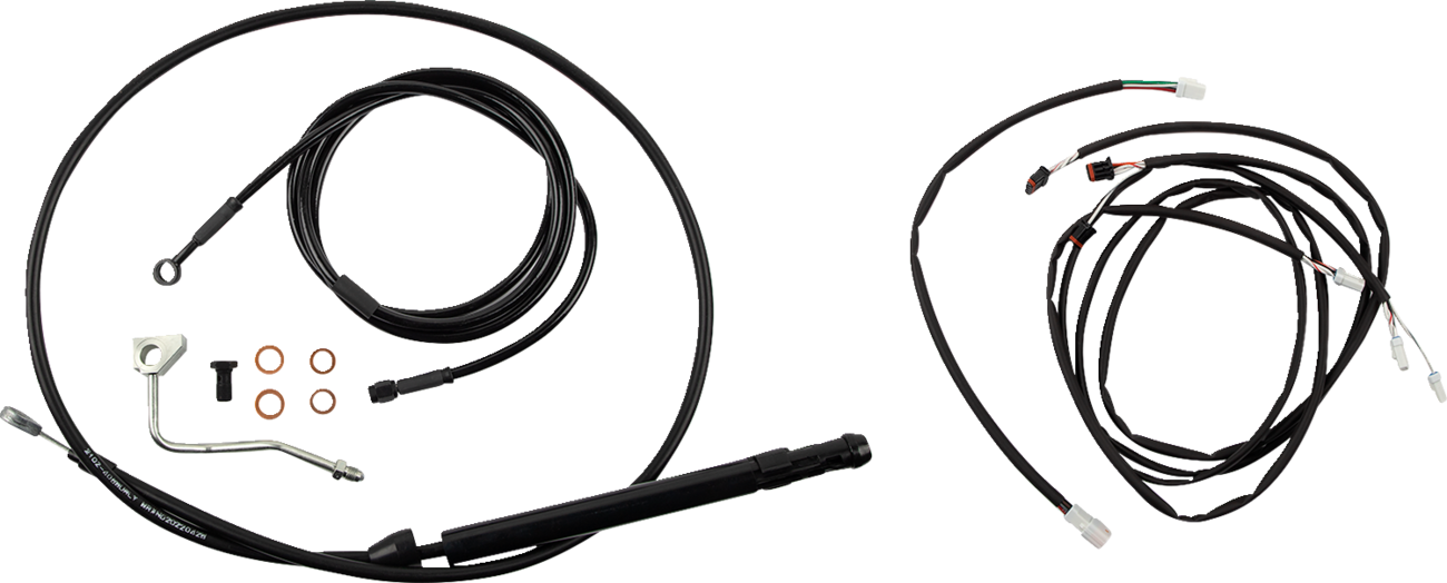 Burly Handlebar Cable Installation Kit For Harley w/ ABS