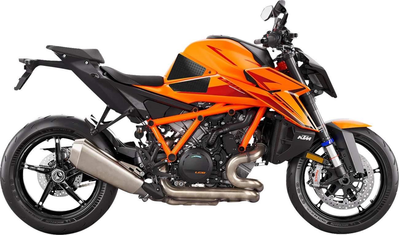 Stompgrip Traction Pad Tank Grips - Volcano - Black - 1390 Super Duke R EVO 2024-2025 KTM 1390 Super Duke R Evo