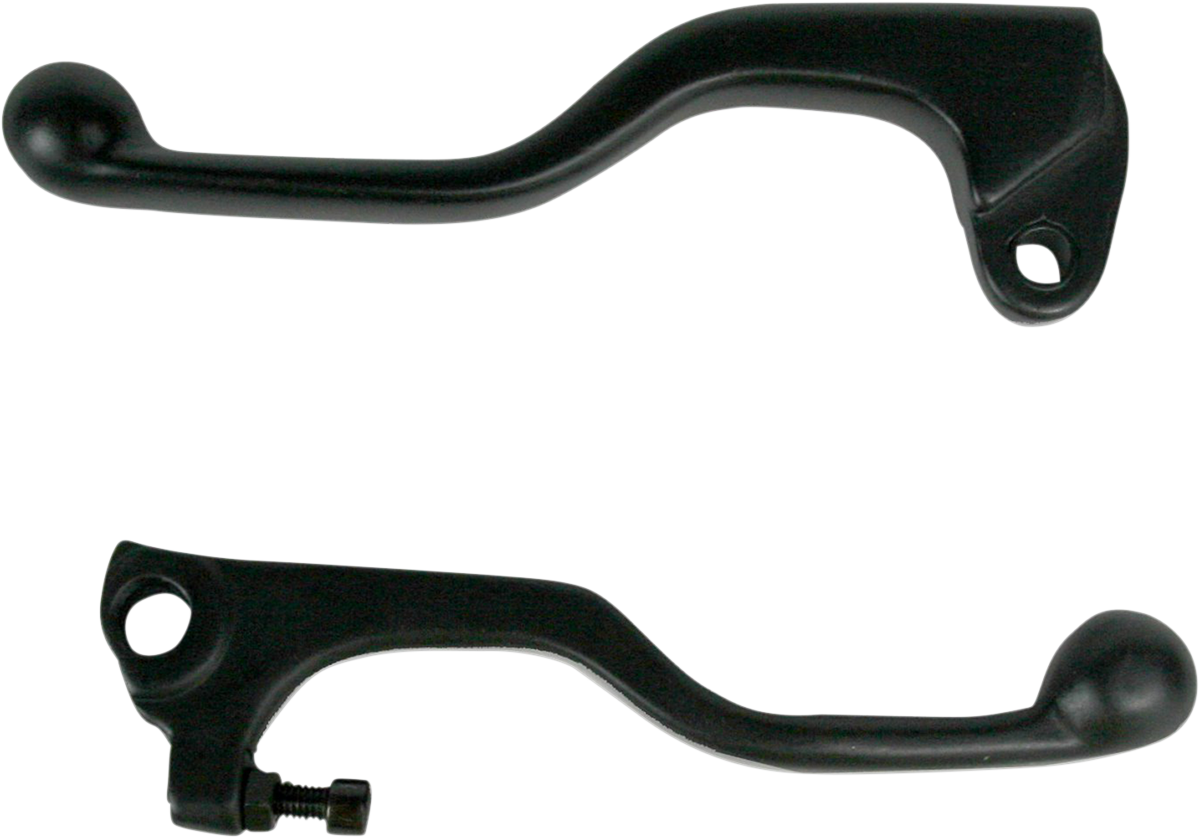 Parts unlimited Levers - Shorty - Black 1990-1994 Kawasaki KX500 / 1990-1992 Kawasaki KX250 / 1990-1996 Kawasaki KX125