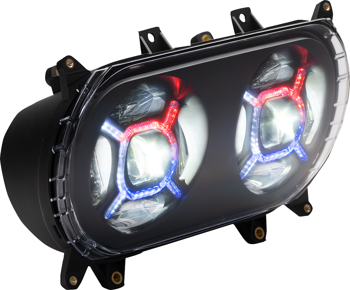 Custom dynamics ProGLOW™ Double-X LED Headlight Harley Davidson