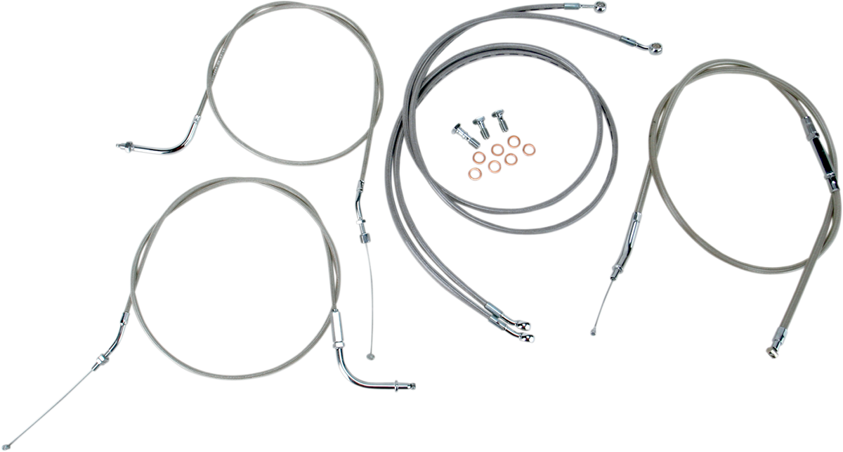 Stainless Handlebar Cable/Line Kit