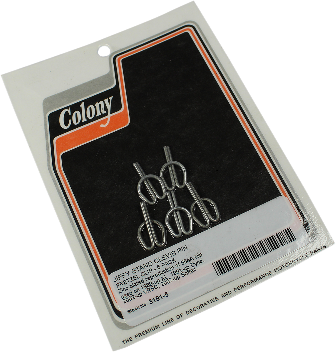 COLONY Jiffy Stand Clevis Pin Pretzel Clips
