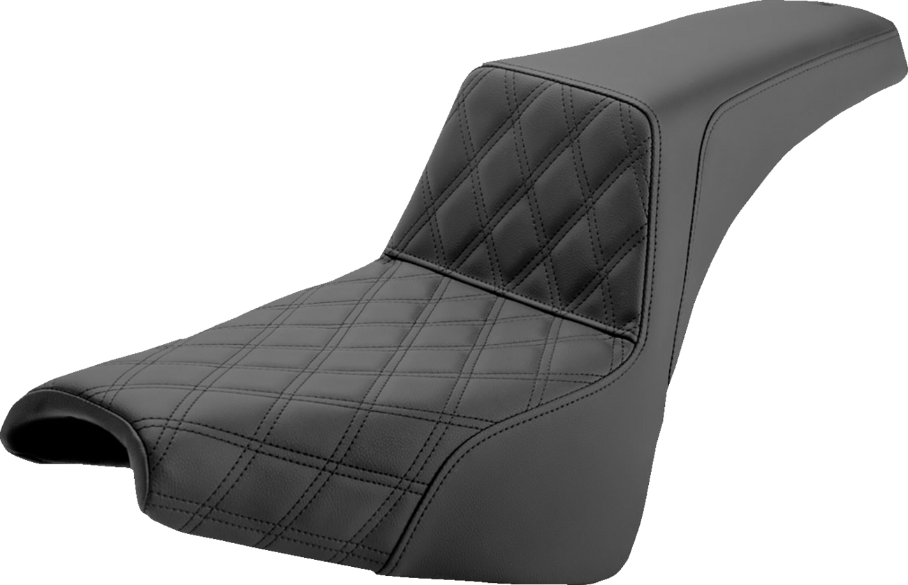 Saddlemen Step-Up LS Lattice Stitch Seat For Harley Softail FXBB/S / FXST 2018-2025