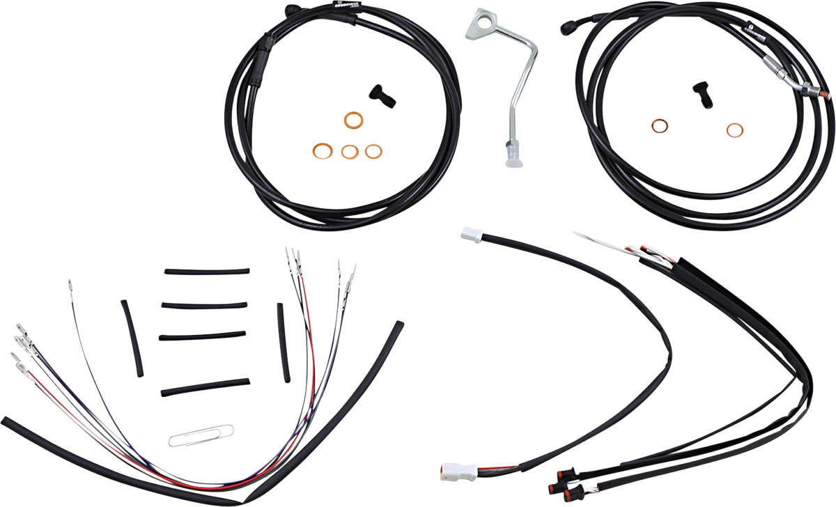 Burly Handlebar Cable Installation Kit For Harley Road Glide w/ ABS 2015-2016