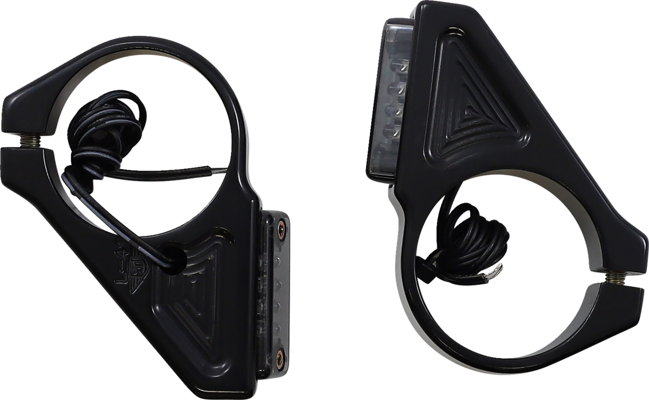 Joker Machine Rectangle Fork Mount LED Turn Signals
