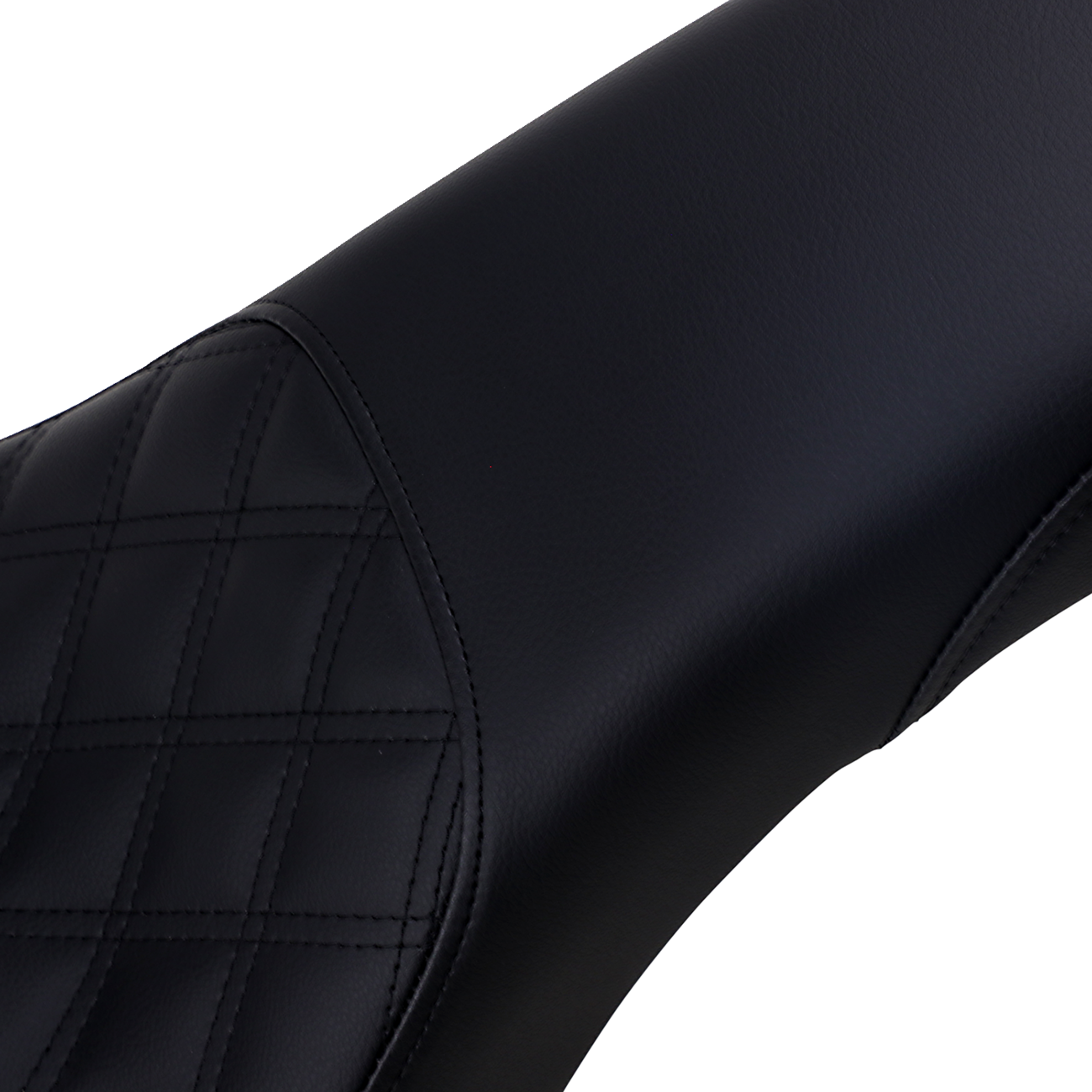 Saddlemen Profiler Seat - Front Lattice/Rear Smooth - Black Harley Davidson