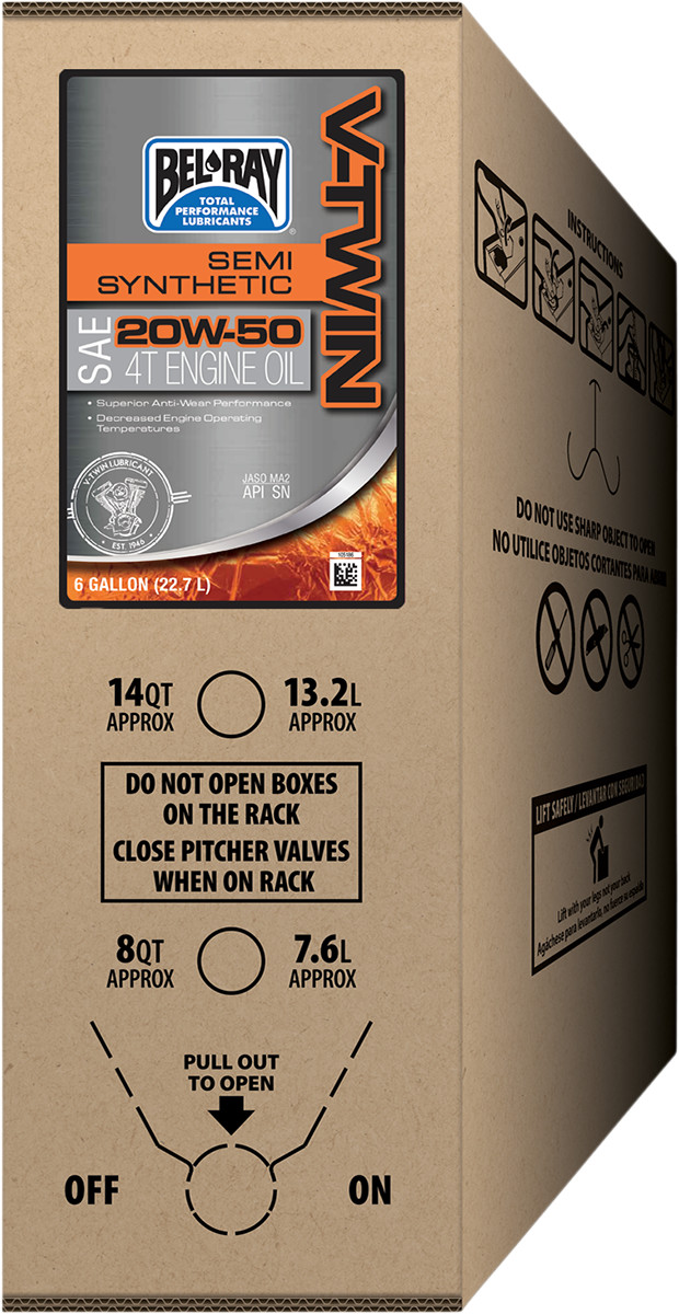 BEL-RAY V-Twin Semi-Synthetic 4-Stroke Engine Oil
