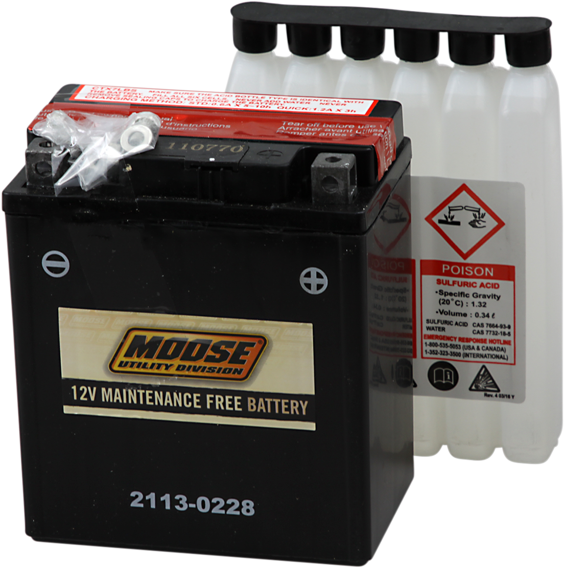 Moose Racing AGM Maintenance-Free Battery