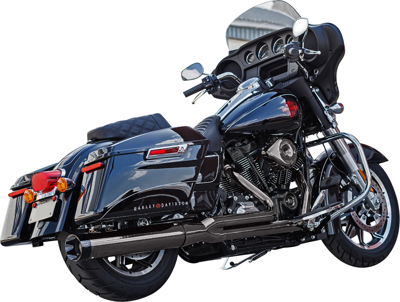 S&s cycle 2-into-1 Sidewinder® Exhaust System - Lava Chrome - 50-State - M8 Harley Davidson