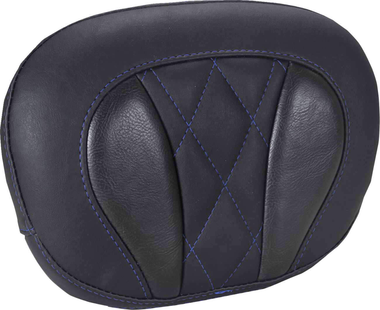Mustang Deluxe Sissy Bar Pad - Diamond - Sky Blue Stitch - FLT/FLH '23-'25 Harley Davidson