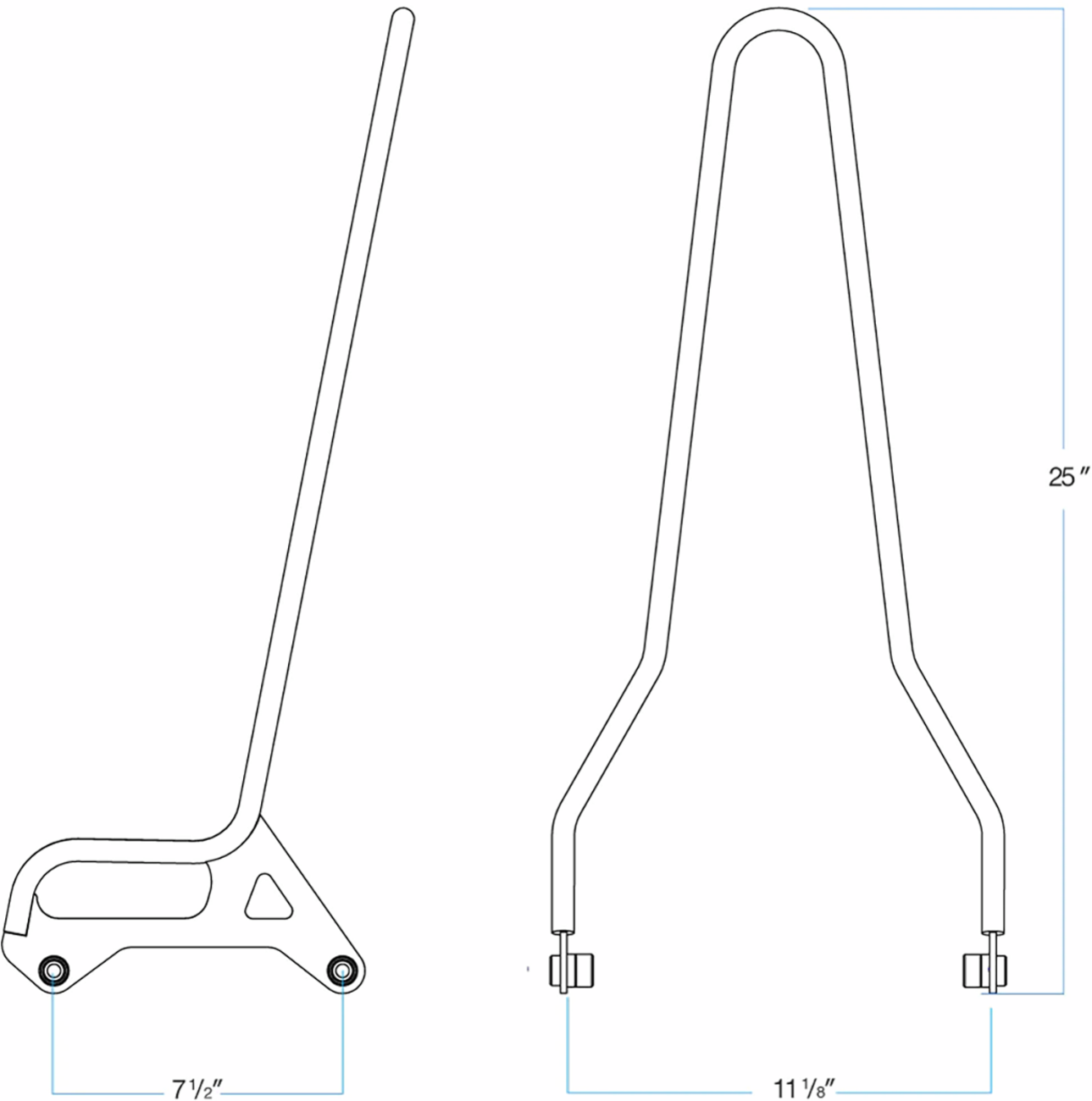 Biltwell EXFIL Sissy Bar For Harley Sportster 2004-2022