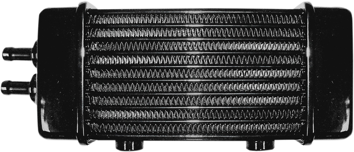 Jagg oil coolers Universal Oil Cooler - 10-Row - Gloss Black