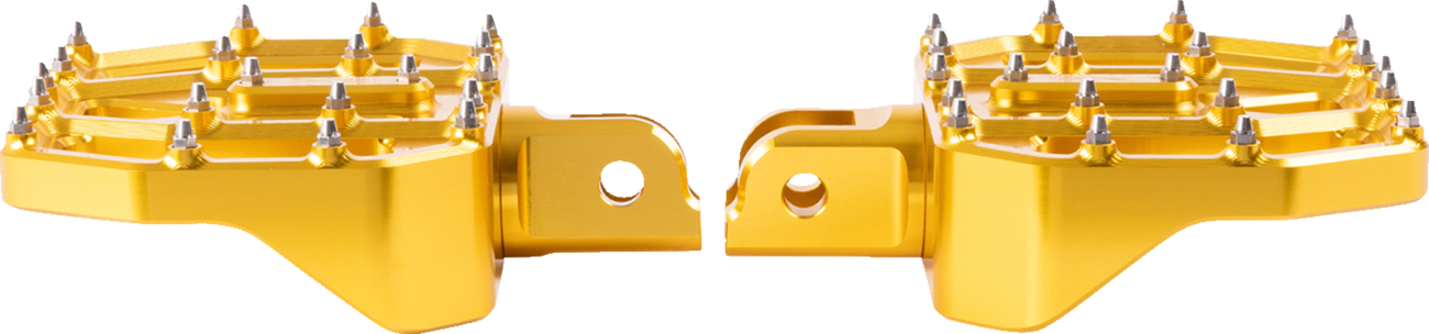 Thrashin supply co. Mini Aggressor Floorboards - Gold - Front Harley Davidson