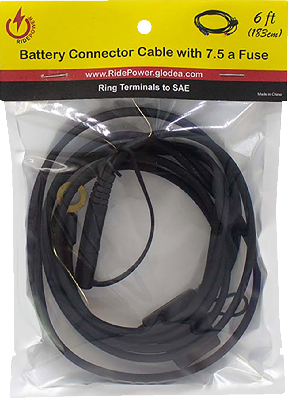 Ridepower SAE to Ring Terminal Cable - Charger - 6'