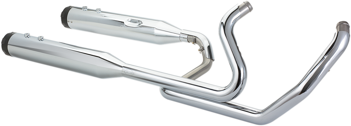 S&s cycle El Dorado Dual Exhaust System - Chrome - Black Thruster Harley Davidson