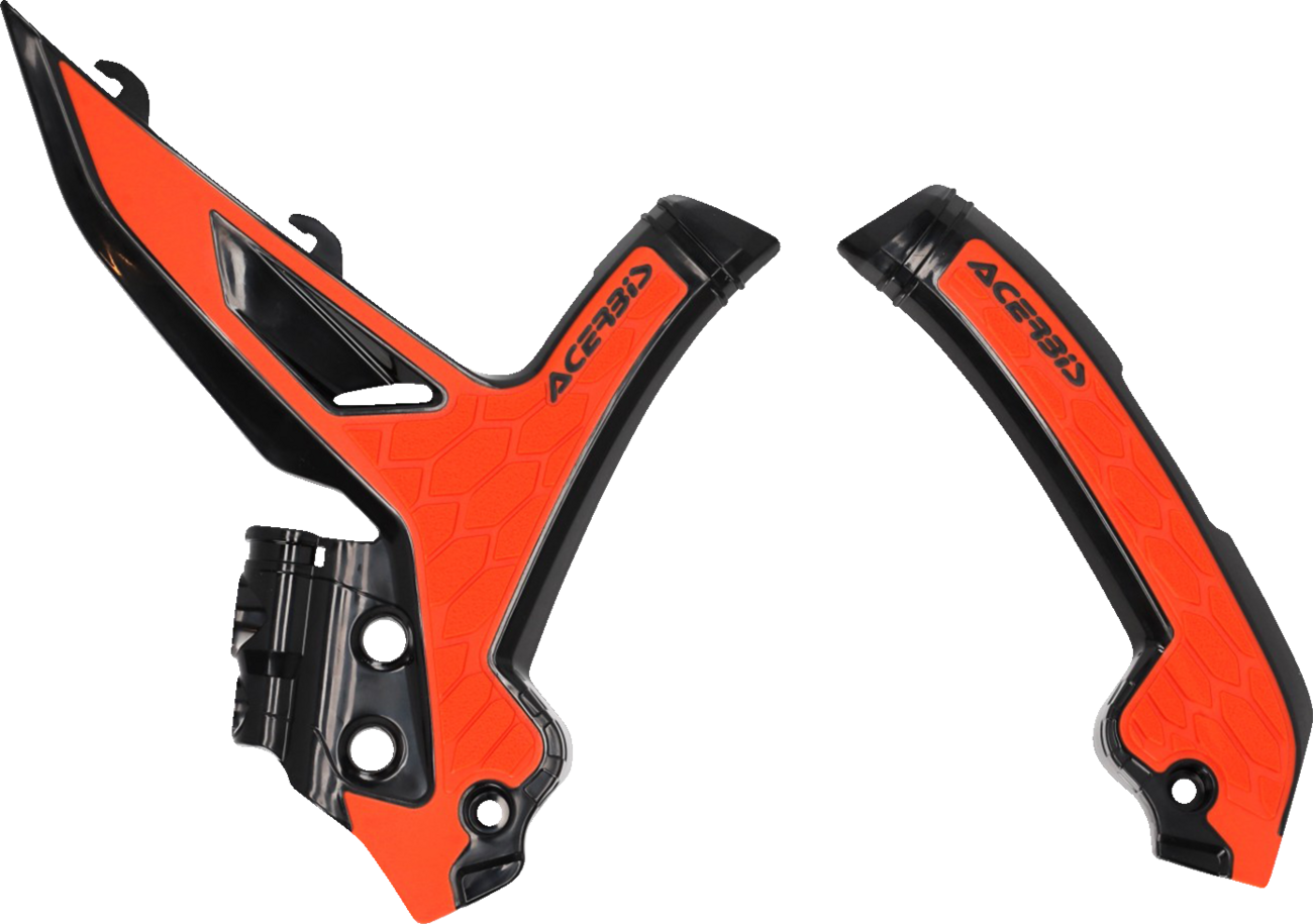 Acerbis X-Grip Frame Guards - OEM '16 Orange/Black - KTM