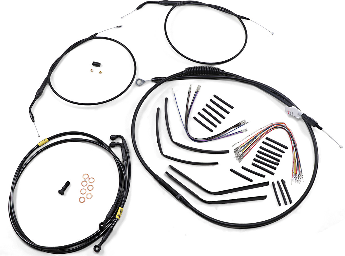 Burly Handlebar Cable Installation Kit For Harley Fat Bob 2008-2011