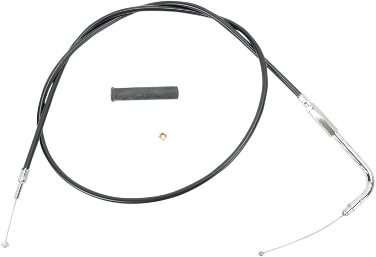 Drag specialties Black Vinyl Throttle Cable - 45-1/2" Harley Davidson