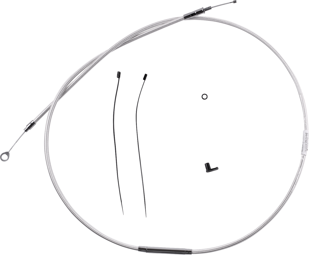 Magnum shielding Redesigned Braided Sterling Chromite II® Clutch Cable - 70-11/16" Harley Davidson